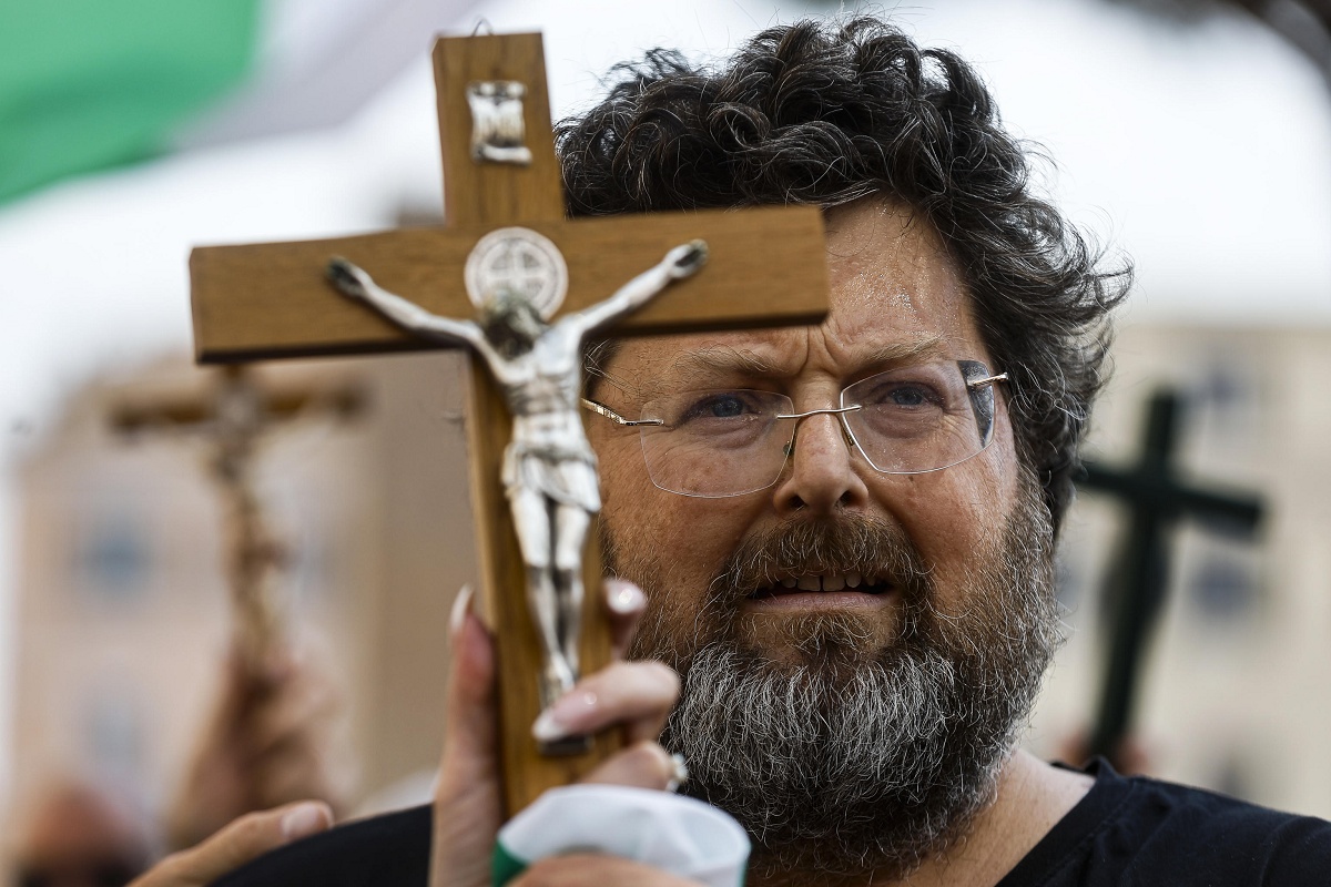 Manifestazione ”Soldati di Cristo contro il pericolo Islam”
