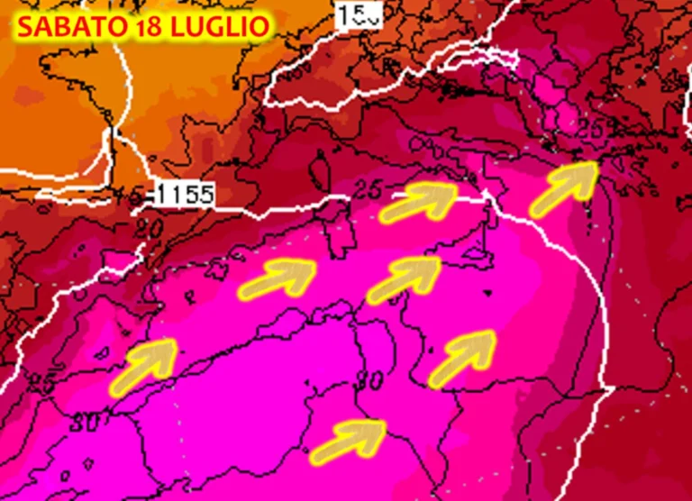 allerta meteo sabato 18 luglio