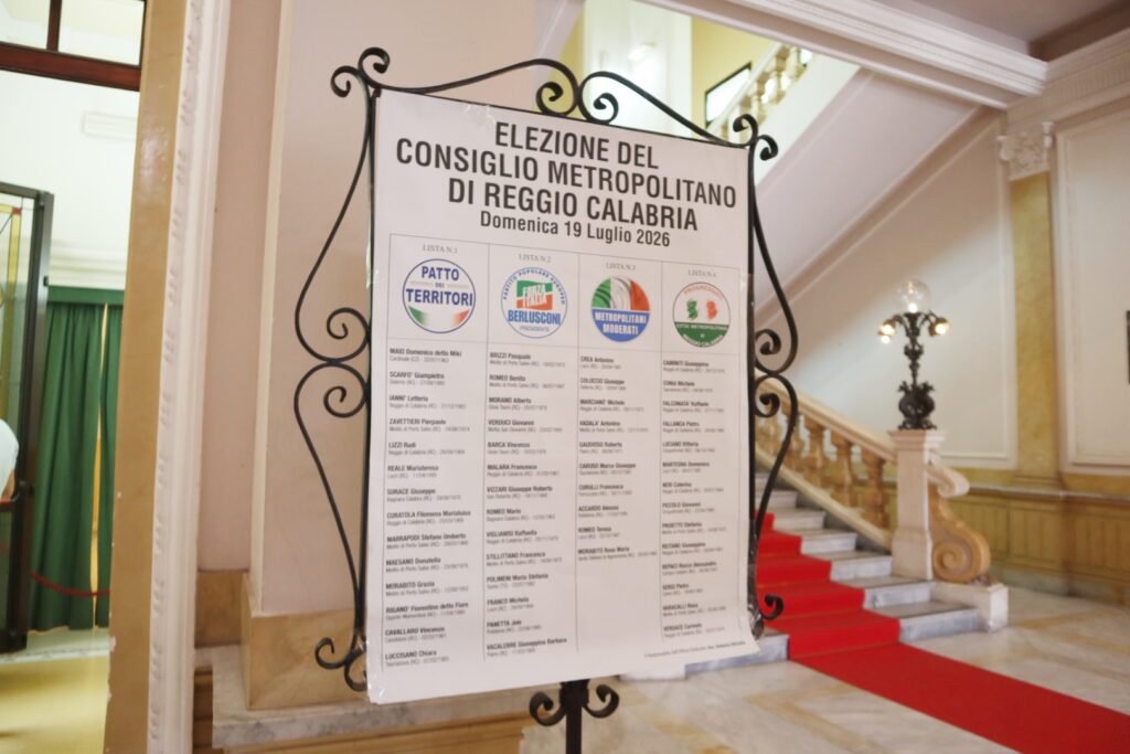 elezioni consiglio metropolitano domenica 19 luglio 2026