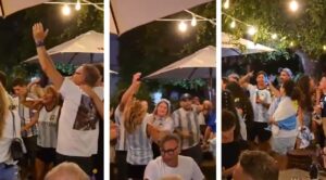 festa tifosi argentina a piazza duomo reggio calabria