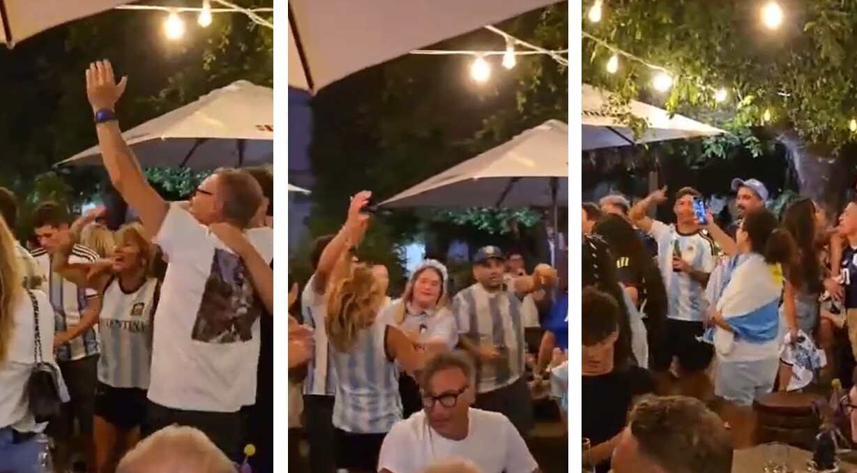 festa tifosi argentina a piazza duomo reggio calabria