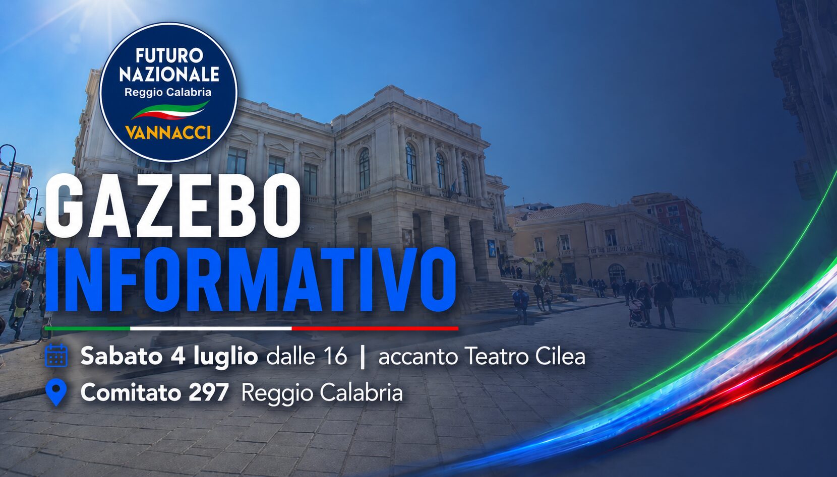 gazebo informativo Futuro Nazionale Reggio Calabria