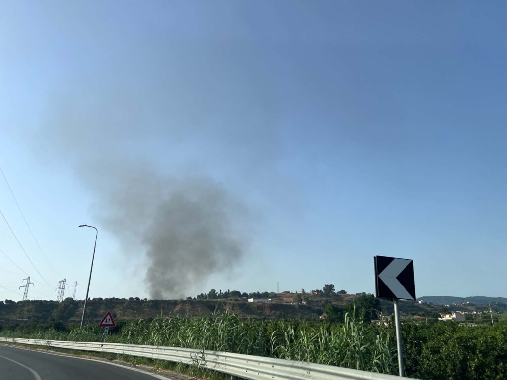 incendio Reggio Calabria