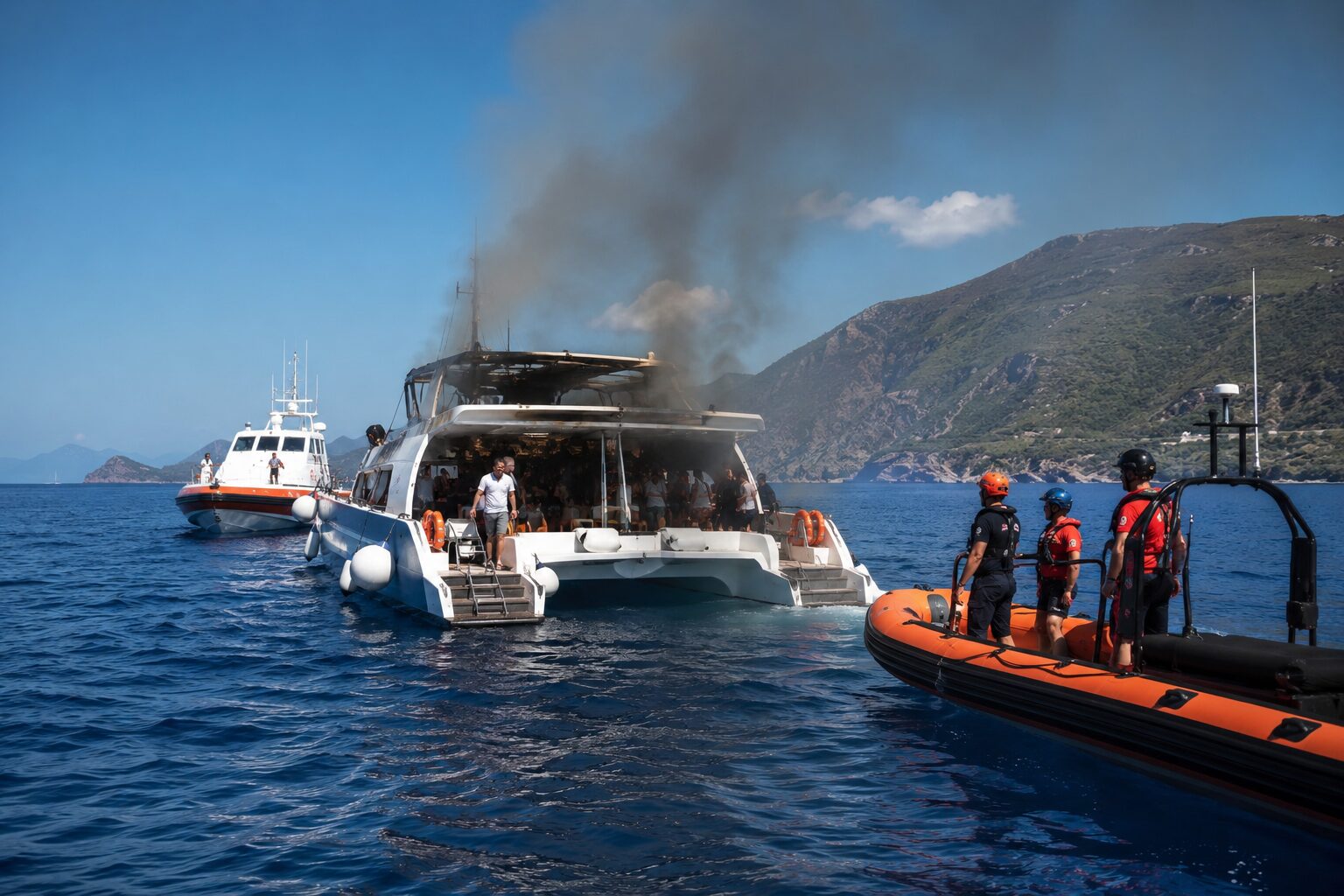 incendio catamarano
