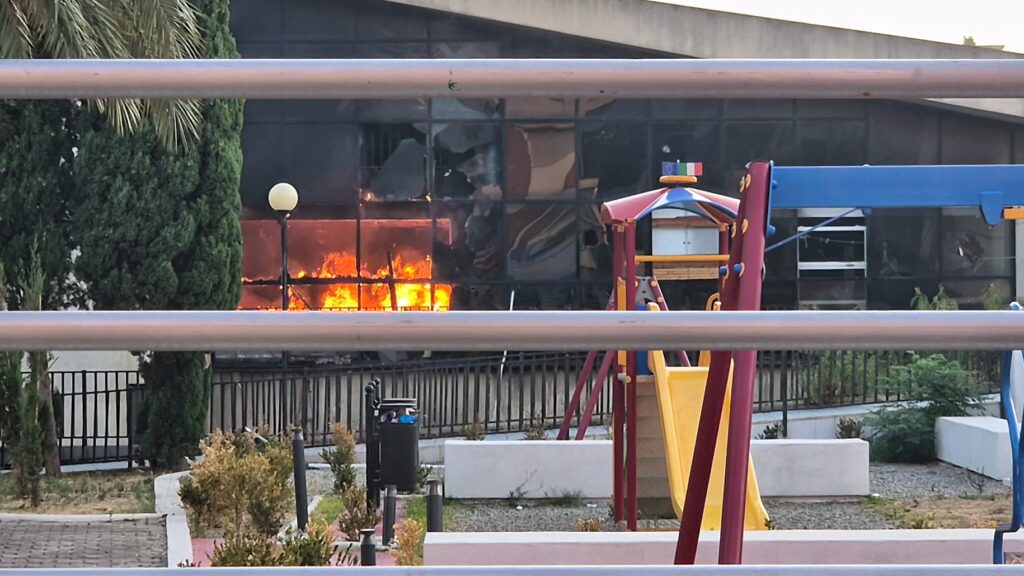 incendio girasole reggio calabria