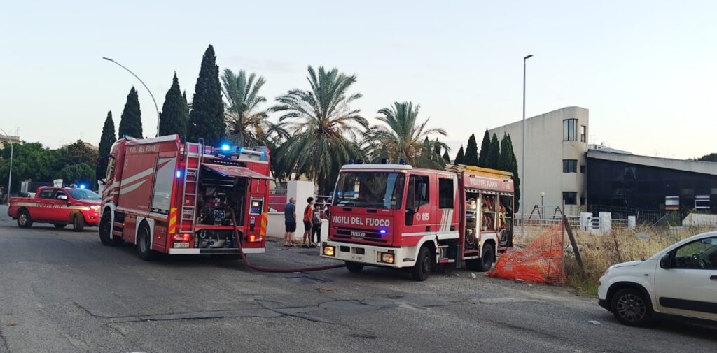 incendio girasole reggio calabria