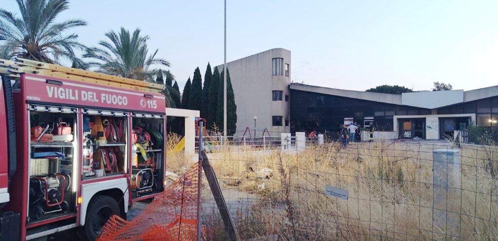 incendio girasole reggio calabria