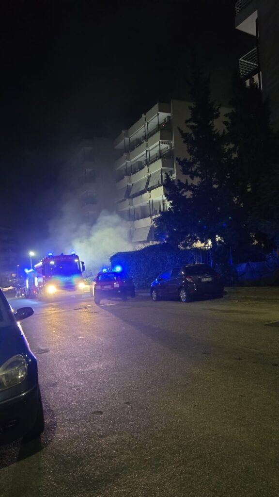incendio reggio calabria notte