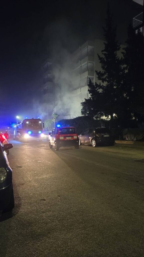 incendio reggio calabria notte