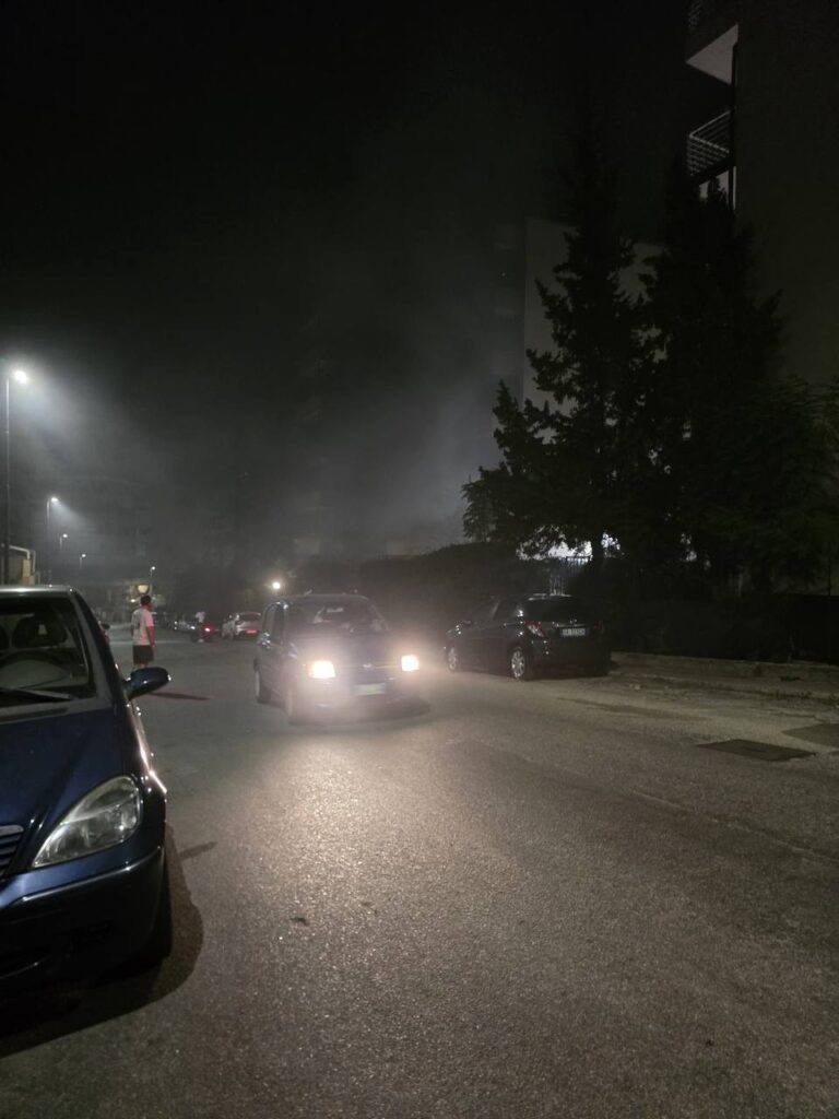 incendio reggio calabria notte