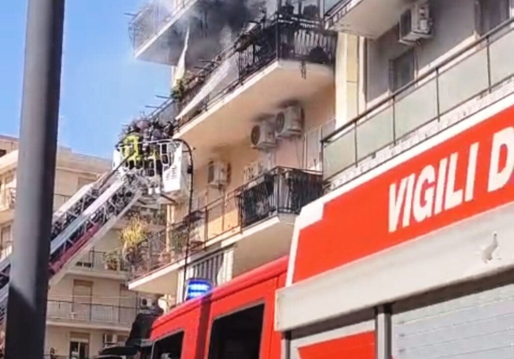 incendio via sbarre inferiori