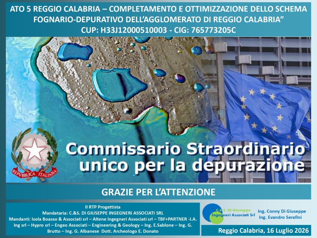 interventi per i depuratori di reggio calabria