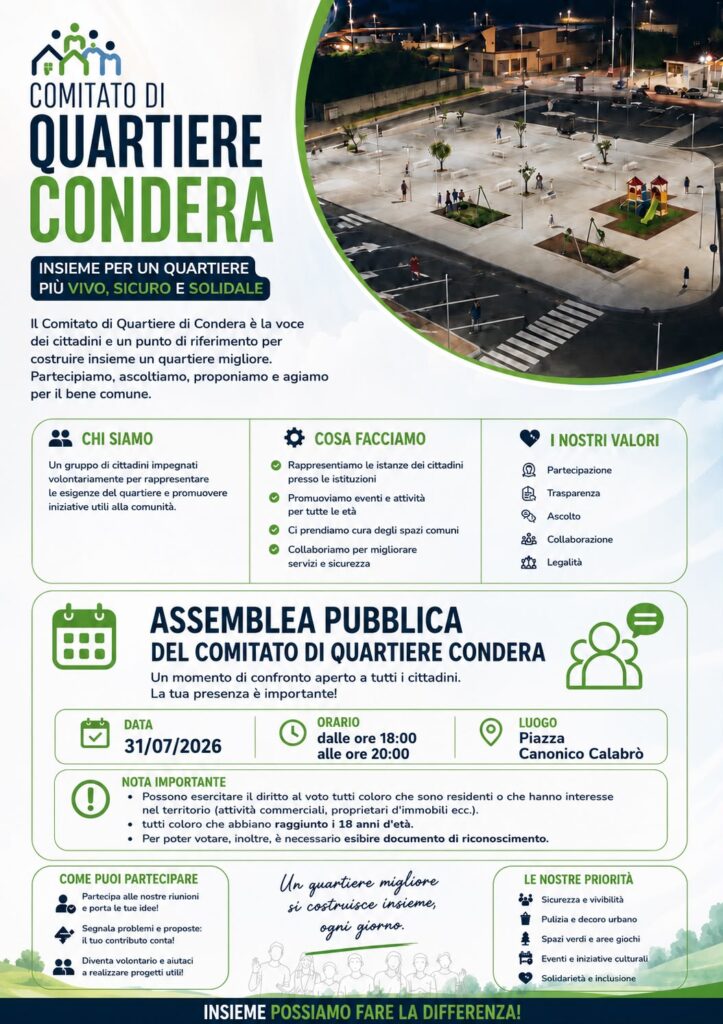 manifesto elezioni comitato condera