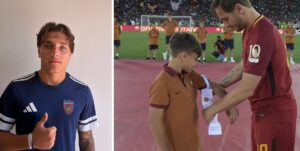 mattia almaviva e totti lo sceglie come erede