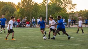 partita tra giovani stranieri