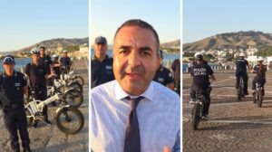 polizia locale in e bike e cannizzaro