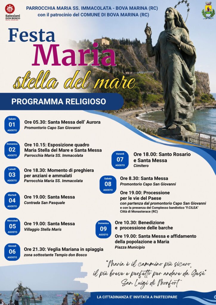 programma festa bova marina