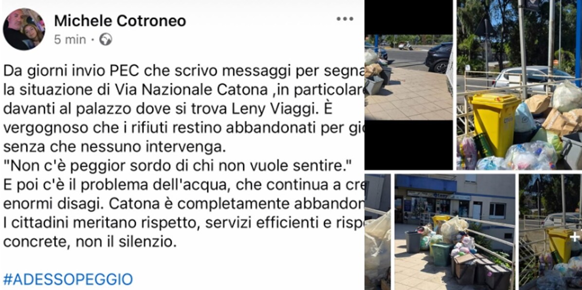 segnalazione consigliere circoscrizione michele cotroneo con foto vecchie