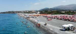 spiaggia scalea dall'alto