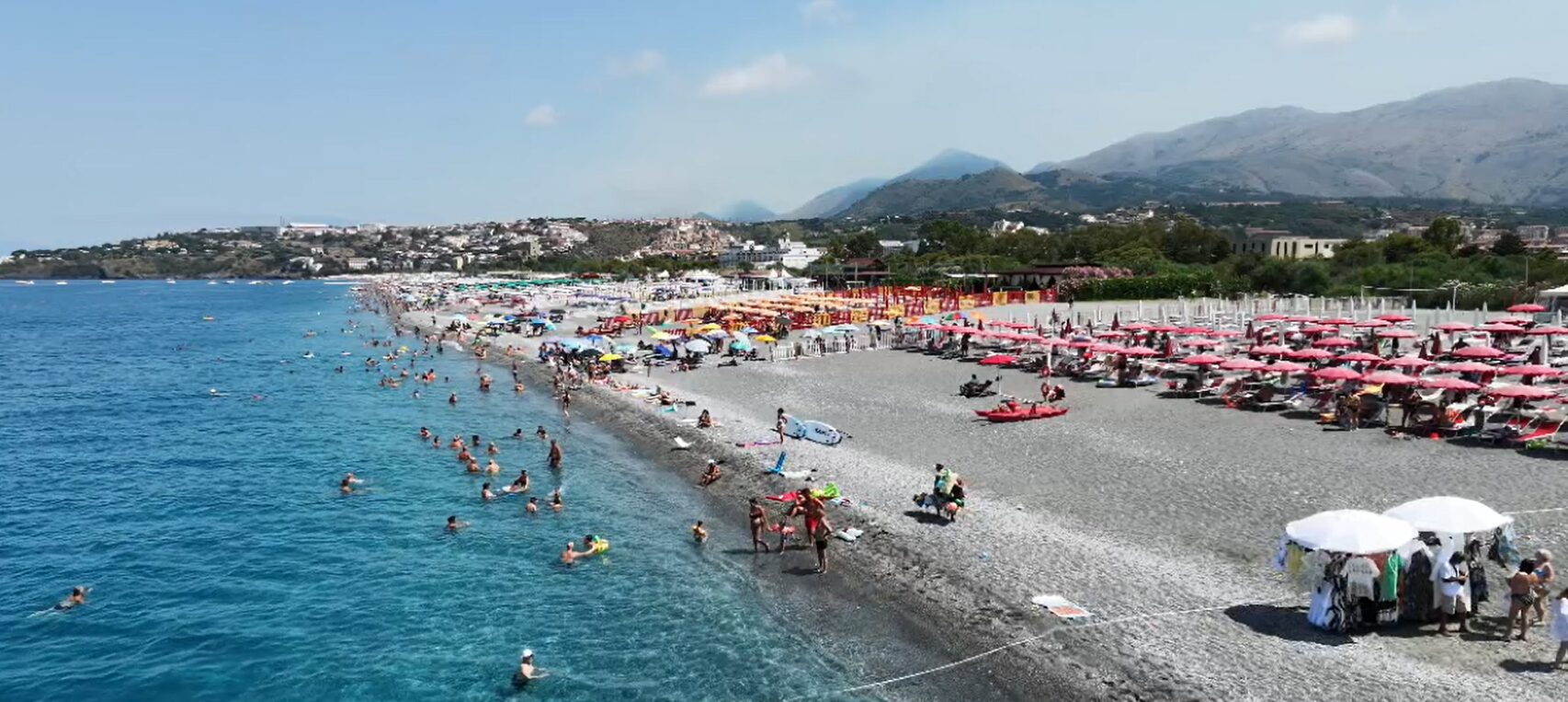 spiaggia scalea dall’alto