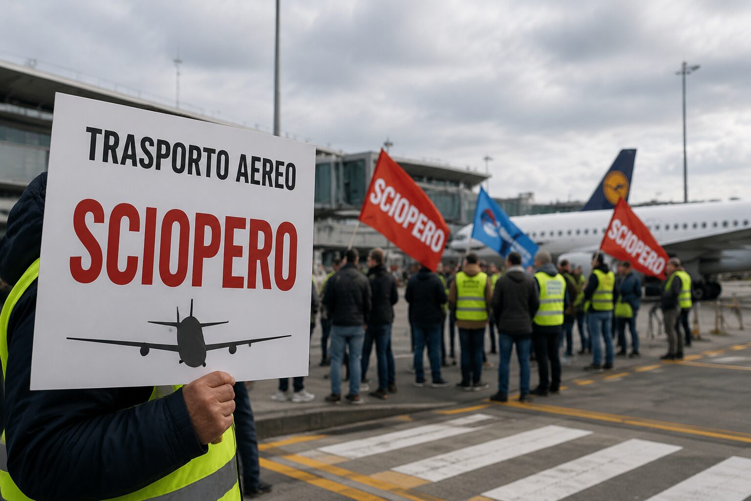 trasporto aereo sciopero