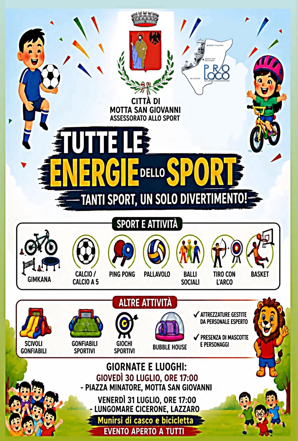 tutte le energie dello sport