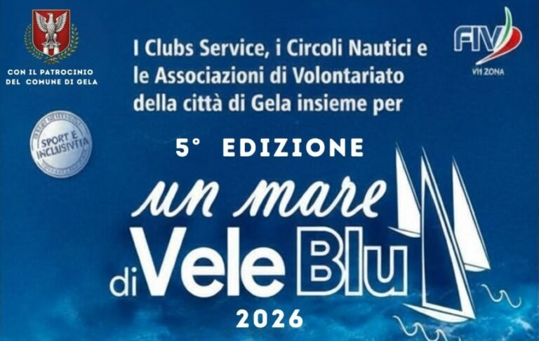 “Un mare di vele blu”: a Gela, la quinta edizione della veleggiata per conoscere, condividere ed includere