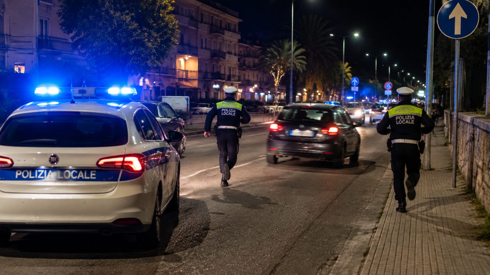 Inseguimento della Polizia Locale