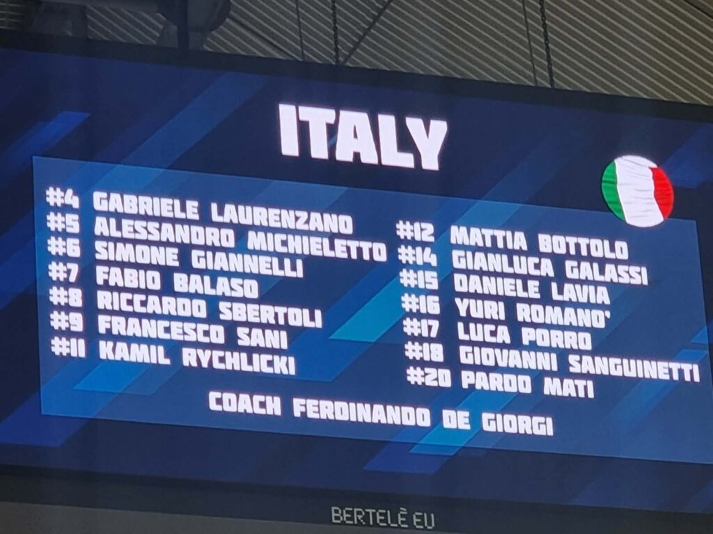 Italia-Germania maschile di volley al PalaCalafiore