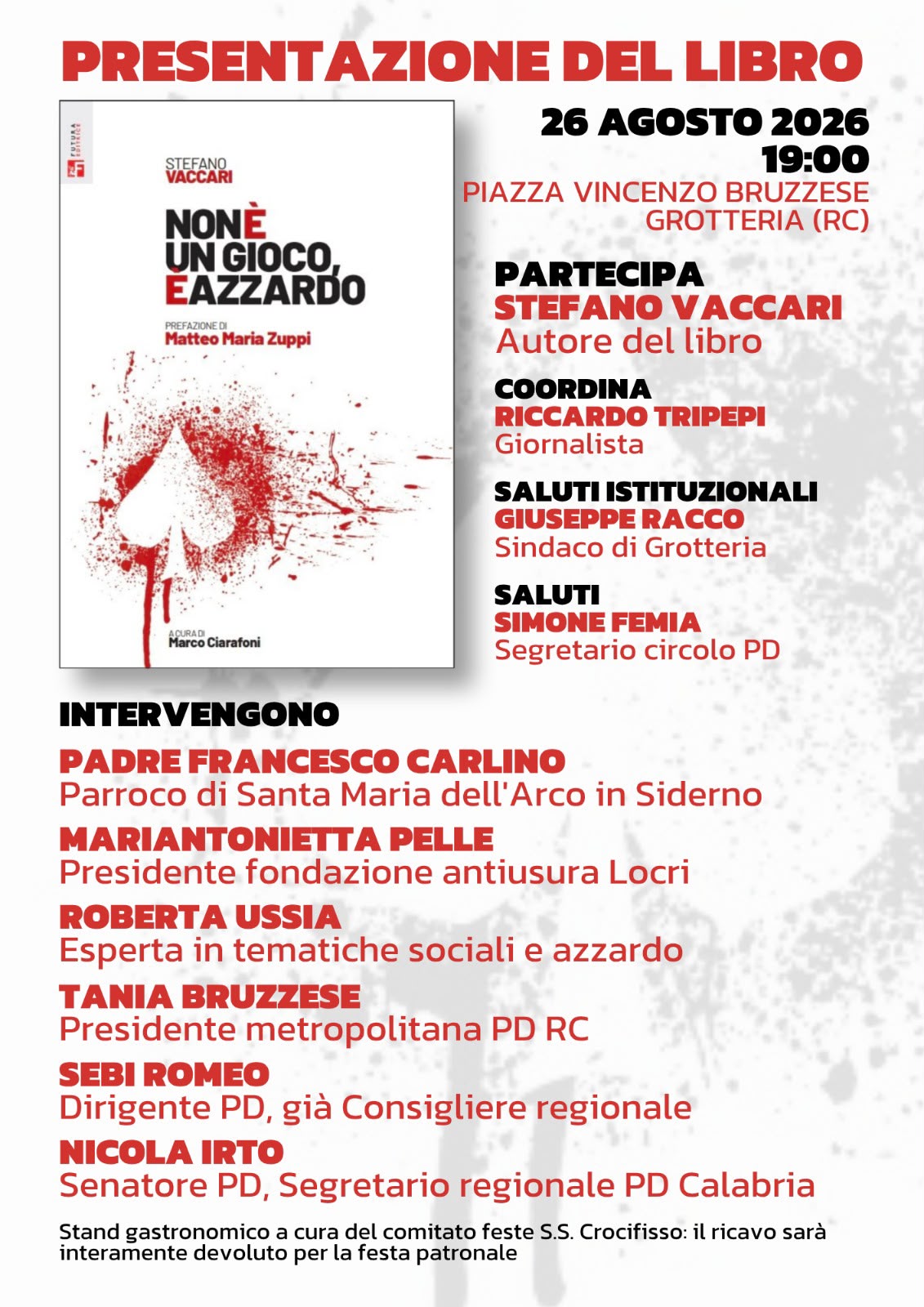 Libro non è un gioco è azzardo