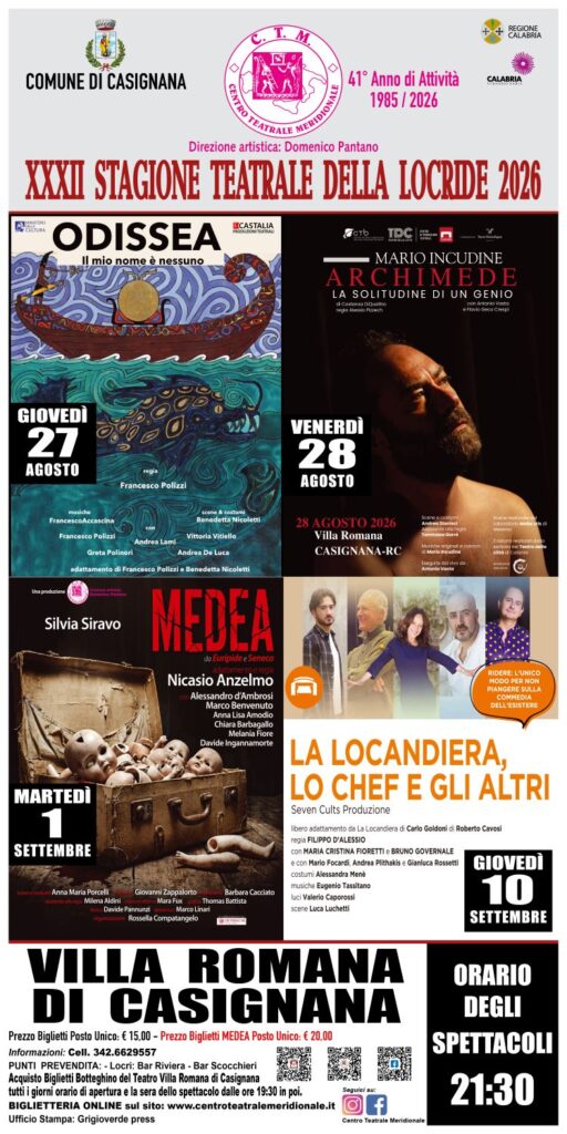 Locandina CTM Villa romana di Casignana