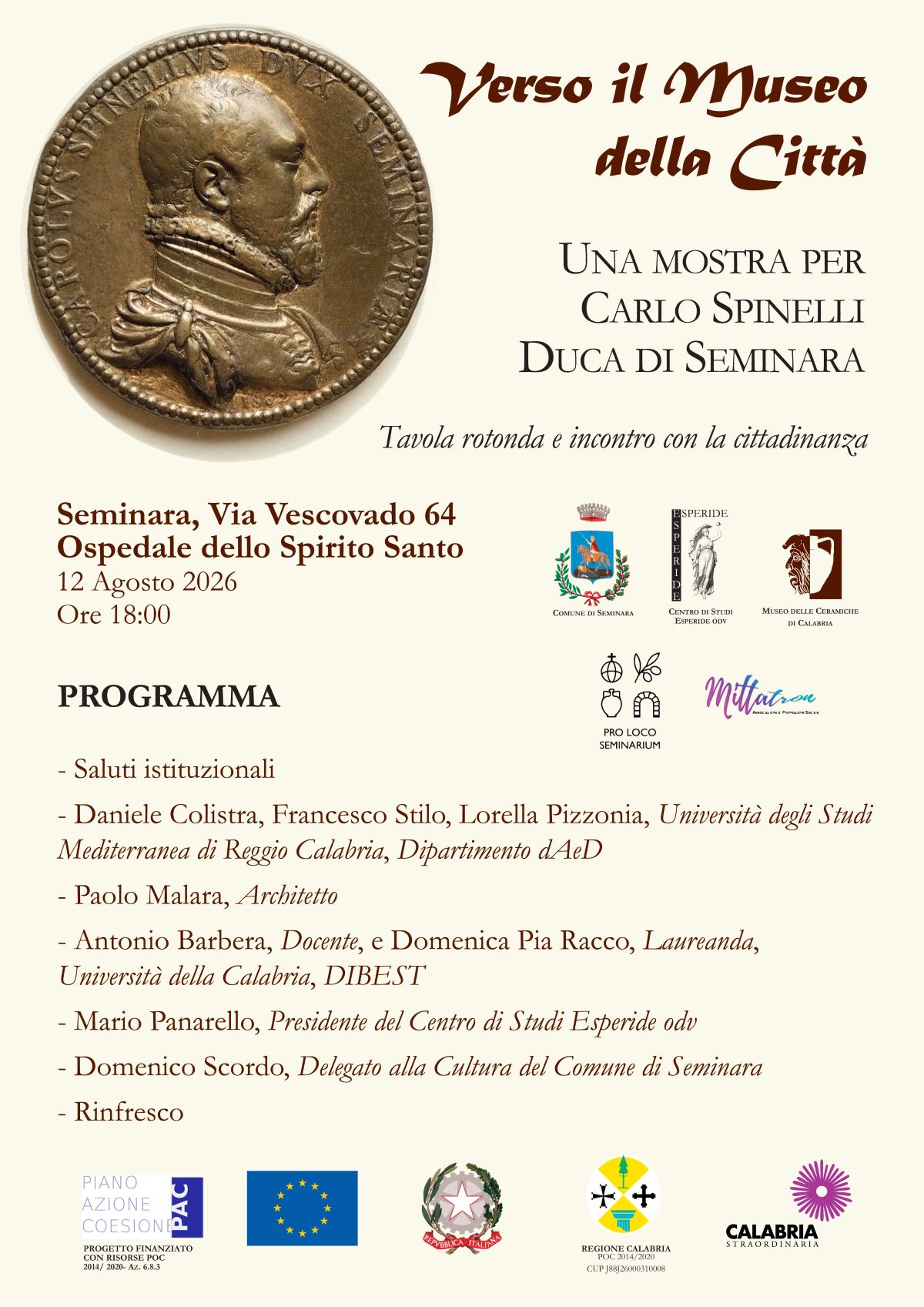 Locandina evento Seminara
