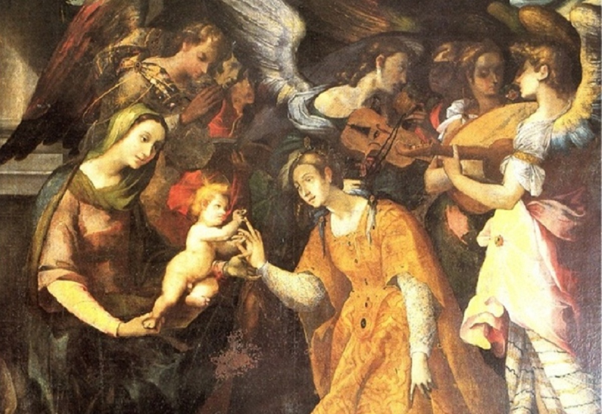 Matrimonio mistico di Santa Caterina d’Alessandria opera dello Zoppo di Gangi