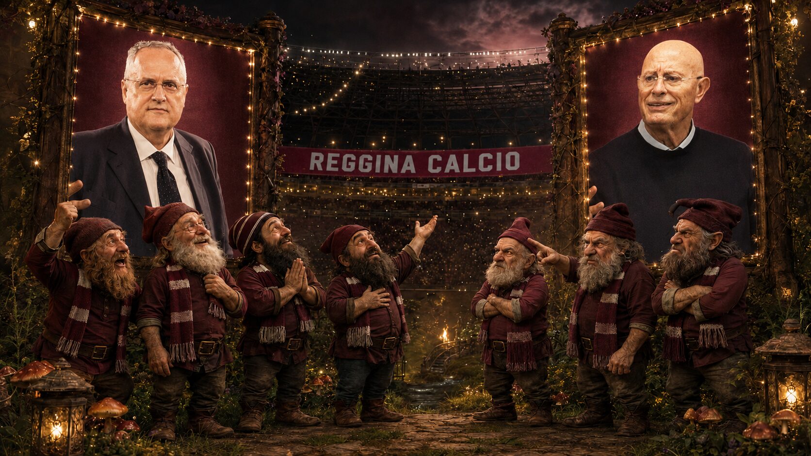 Nani amaranto Lotito e Ballarino