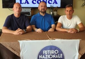 Paolo Ferrara insieme ai fondatori del Comitato 2036 Ivan Castagnella e Francesco Laganà