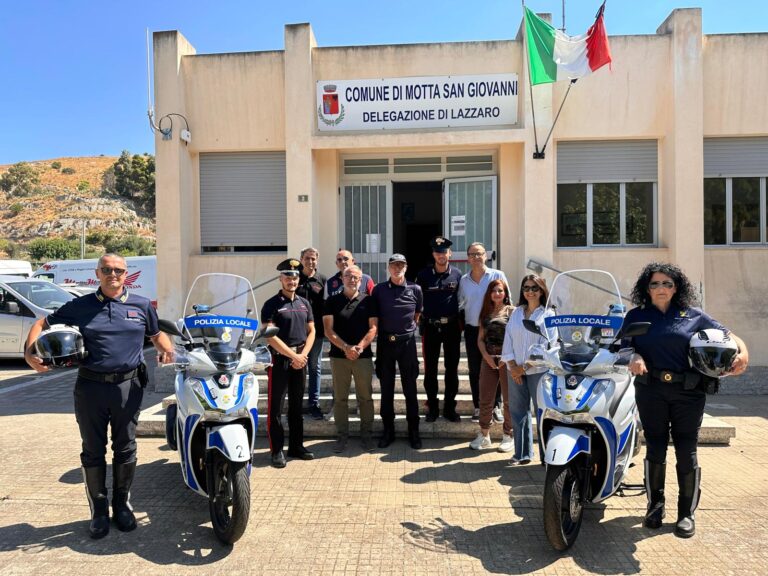 Polizia municipale Motta San Giovanni 21 agosto 2026