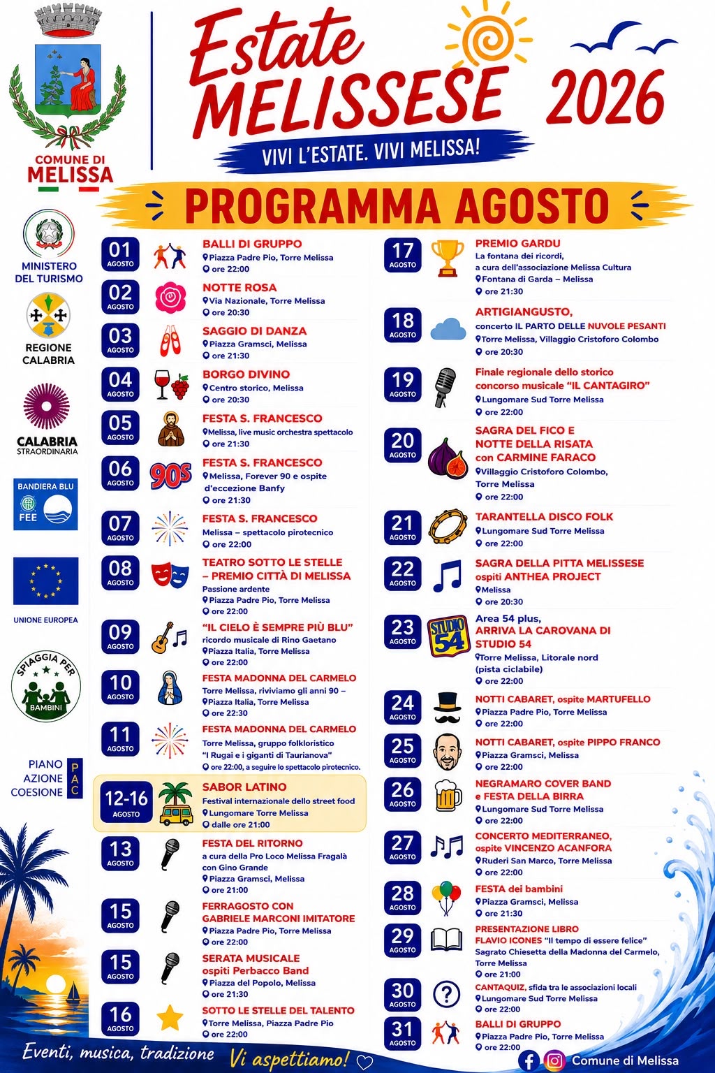 Programma estate Melissese
