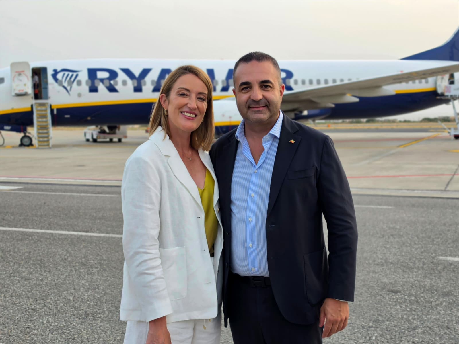 Roberta Metsola per la prima volta a Reggio Calabria, l’accoglienza di Cannizzar