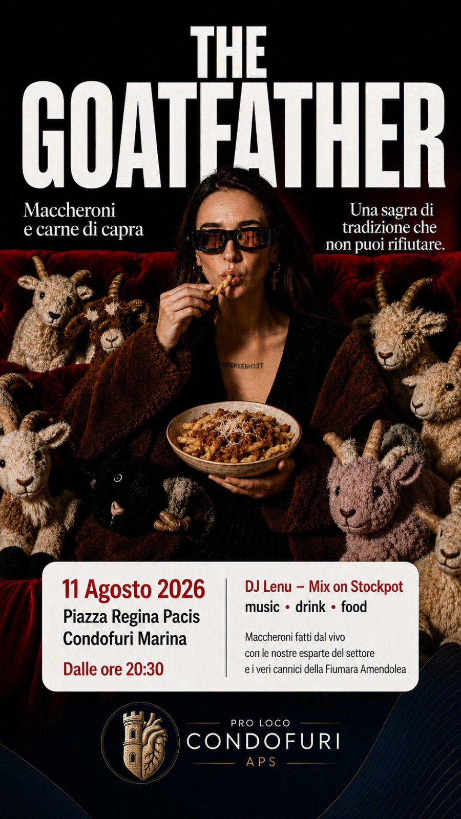 Sagra maccheroni con la carne di capra a Condofuri