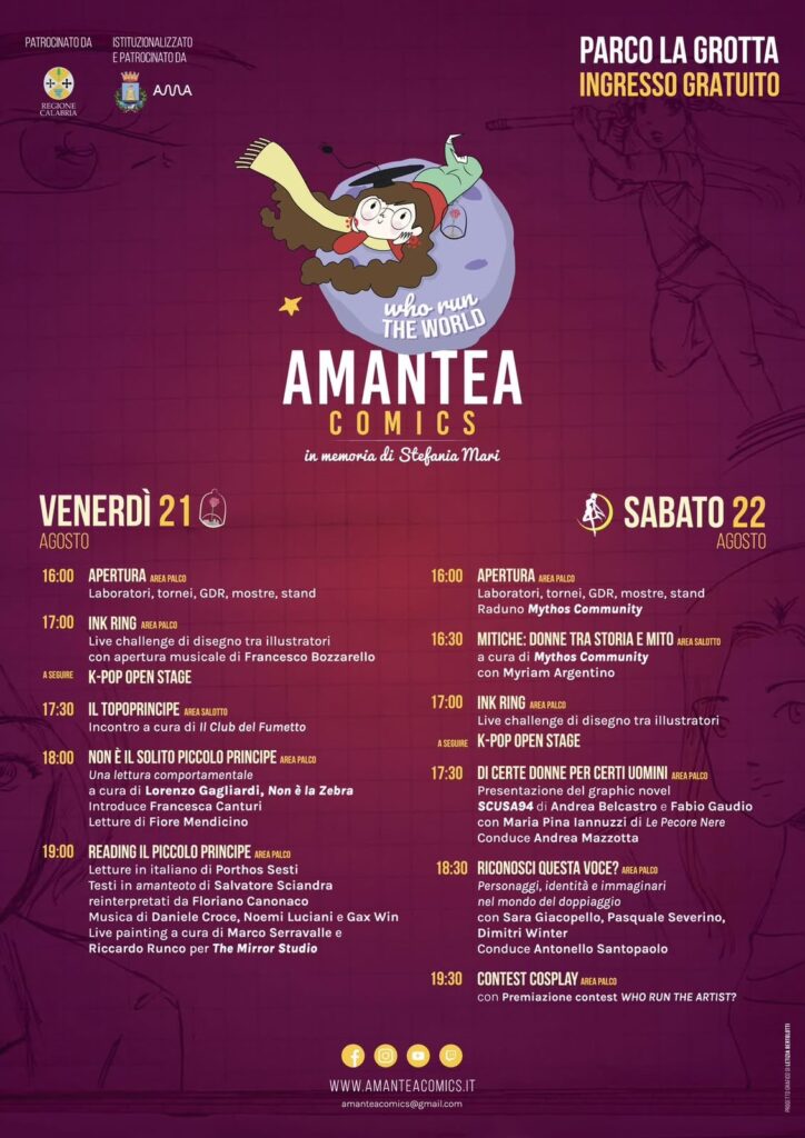 Svelato programma Amantea Comics