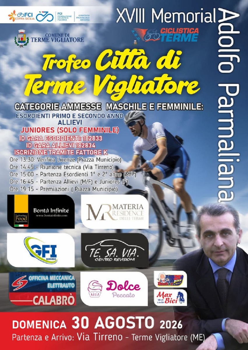 Trofeo Città di Terme Vigliatore 2026 locandina