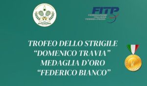 Trofeo dello Strigile Domenico Travia - medaglia d’oro Federico Bianco