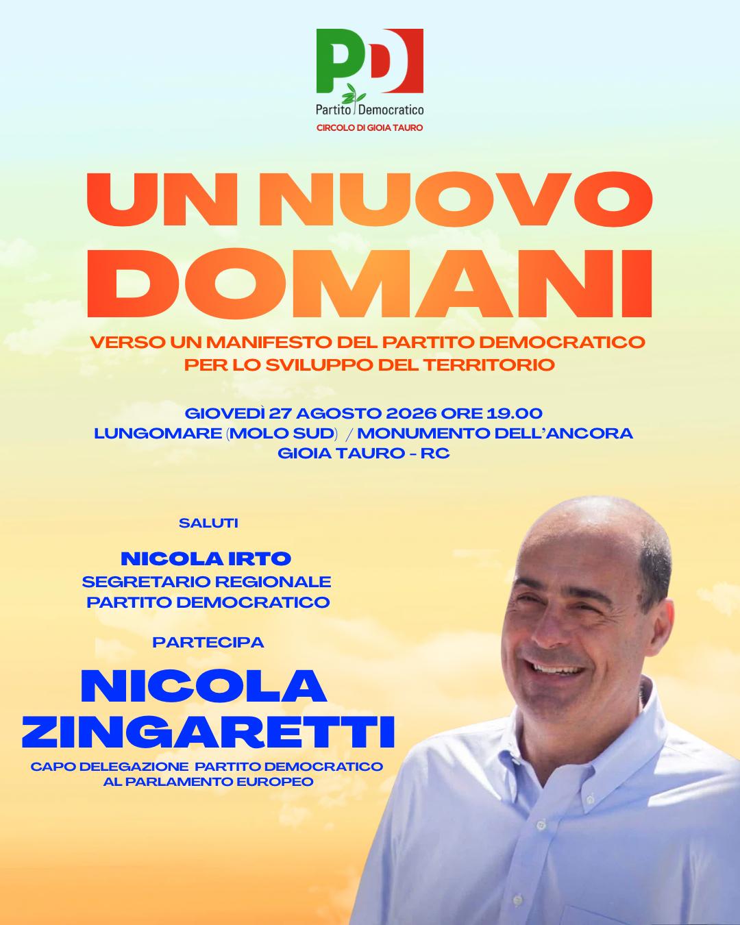 Un nuovo Domani Nicola Zingaretti