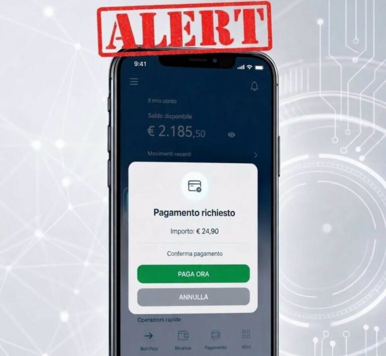 alert pagamenti truffa