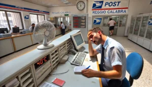 caldo ufficio postale