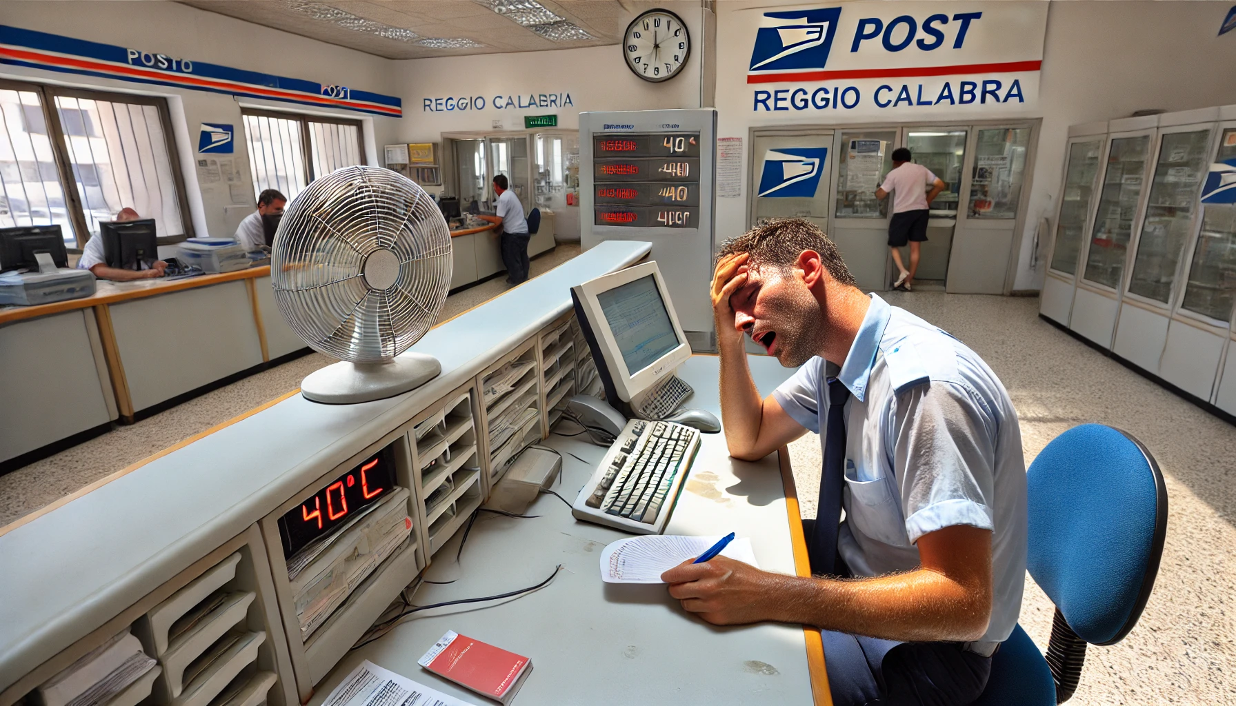 caldo ufficio postale