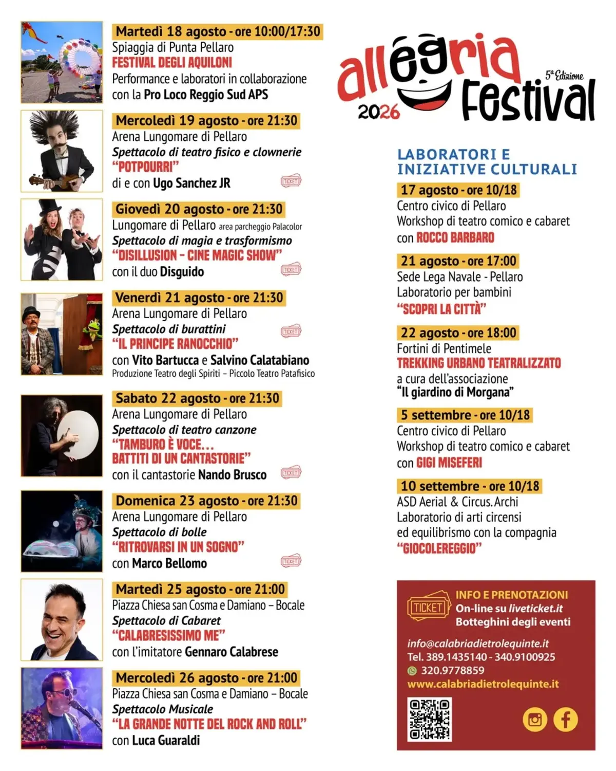 calendario allegria festival