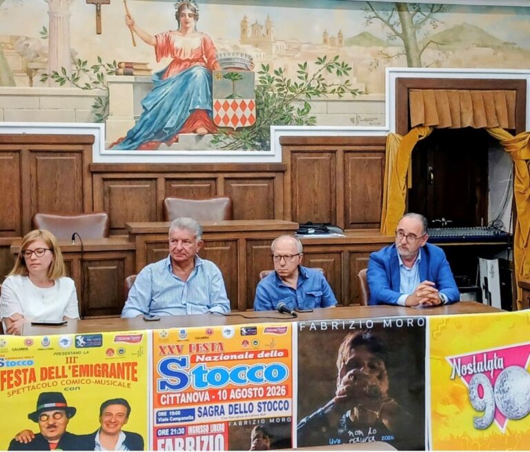 Cittanova celebra i 25 anni della Festa dello Stocco: il 10 agosto concerto gratuito di Fabrizio Moro