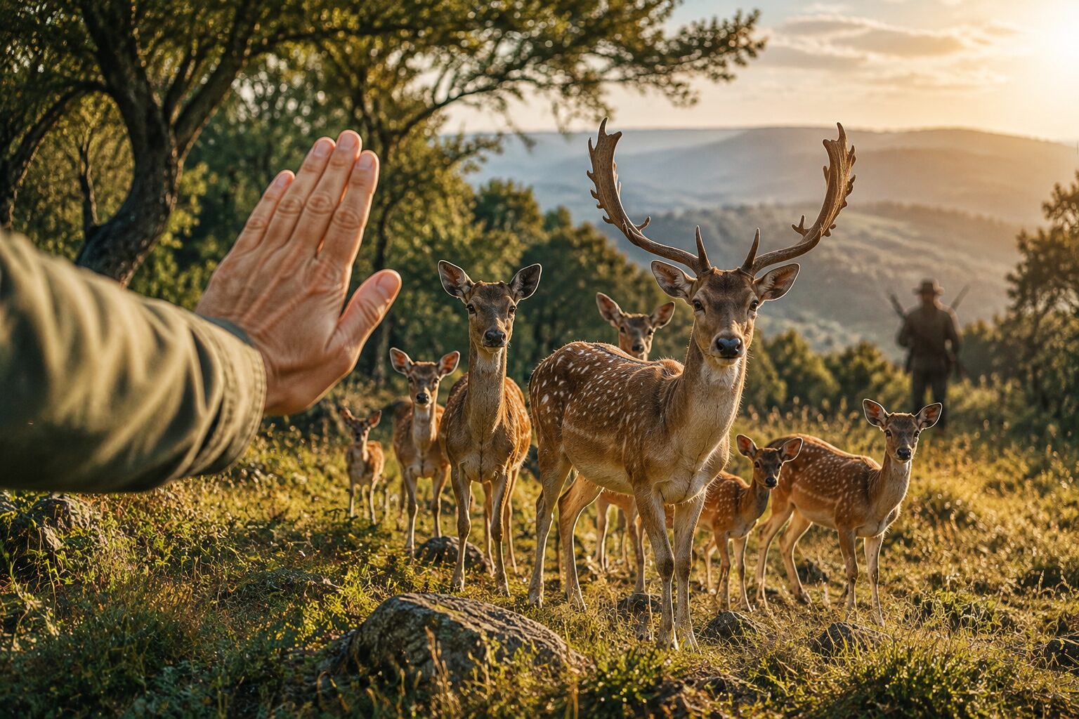 daini nel bosco