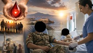 donazione militare per una bimba